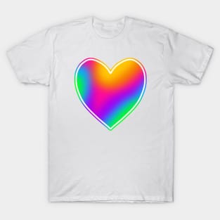 Bright Rainbow Heart T-Shirt